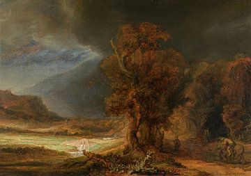 Landschap met de barmhartige Samaritaan, Rembrandt