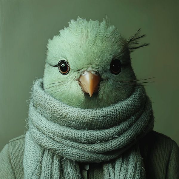 Canary dressed for winter by Ton Kuijpers