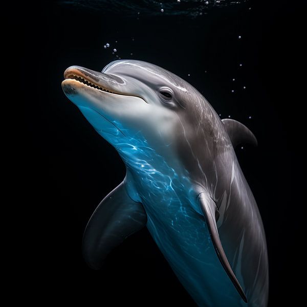 Delfin Porträt von TheXclusive Art