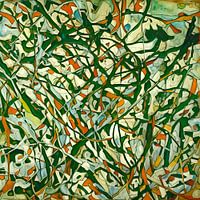 Abstracte Expressie - Een Hommage aan Jackson Pollock
