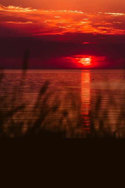 Sonnenuntergang Veerse Damm von Andy Troy