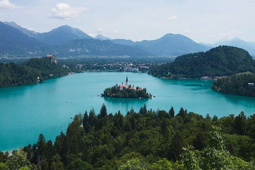 Lake Bled in the summer