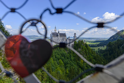 A quiet heart in front of Neuschwanstein by Walter G. Allgöwer