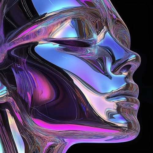 Visage holographique