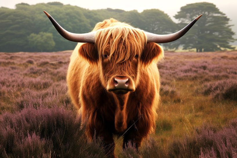 Highlander écossais à Drentse Heide par Vlindertuin-Art