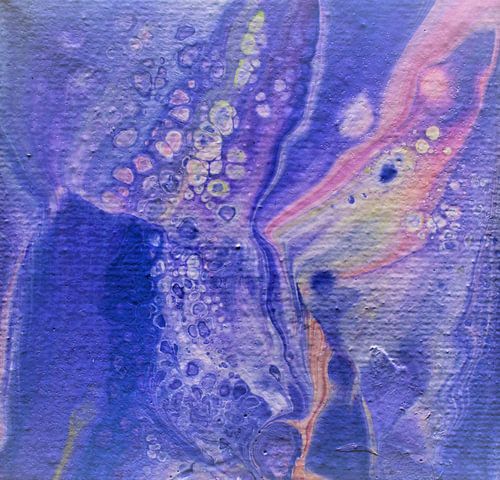 Acrylic Pouring Purple