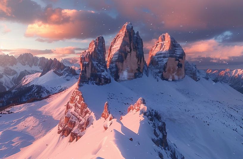 Sneeuwparadijs Dolomieten van fernlichtsicht