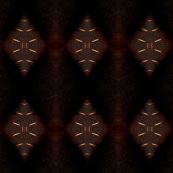 Pattern in warm brown by Carla van Zomeren