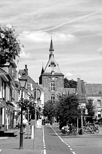 Vianen Utrecht Innere Stadt Schwarz und Weiß