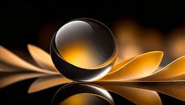 Bal met gouden kleuren