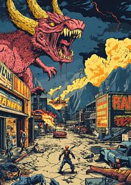 Le héros de Vault-Tec : une aventure pop art dans un terrain vague