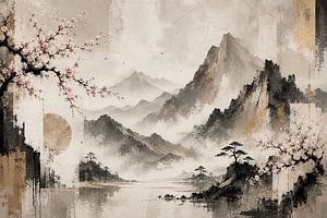 Tranquil Sakura Peaks