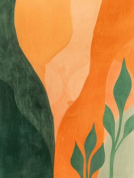 Modern Scandinavian colourful painting by Modern Collection