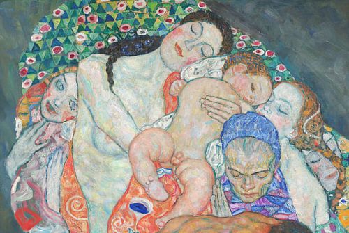 Het leven (gewas uit Dood en leven), Gustav Klimt van Details van de Meesters