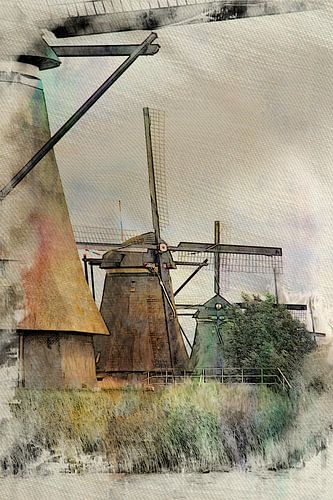 Kinderdijk Windmühlen von Pim Klabbers