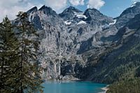 The Oeschinensee in the Alps of Switzerland