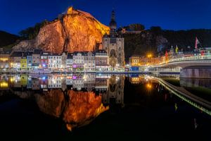 Schöne Reflexion in Dinant, Belgien
