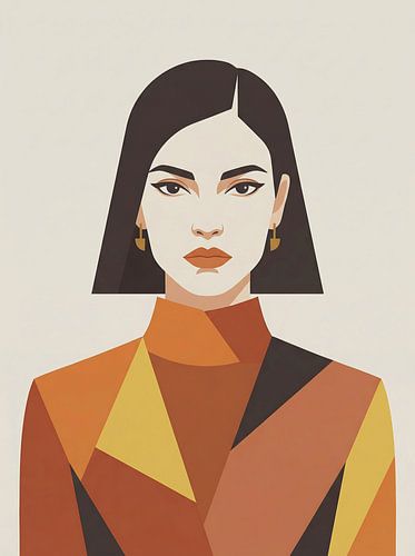 Minimalistisch vrouwenportret