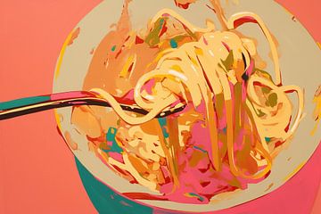Spaghetti Schilderij van ARTEO Schilderijen