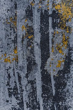 Denim Raw Abstract Kunstwerk van Walls by Wendy