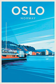 Oslo, Noorwegen. van Poster Art Shop