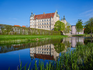 Blick auf das Schloss Güstrow in Mecklenburg-Vorpommern
