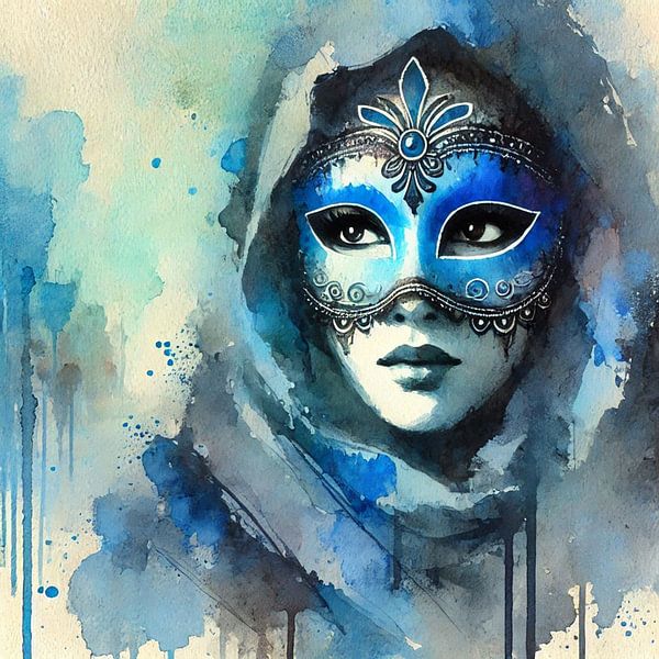 Venezianische Maske von Nicolette Vermeulen