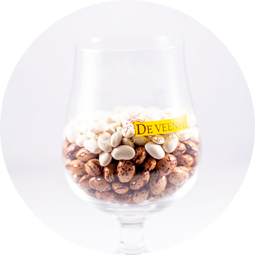 Grauwe erwtenbier - halfvol