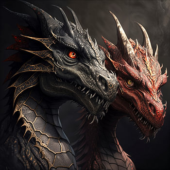 Zwei Drachen