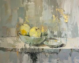 Lemon Glimmer Shade by Abstract Painting