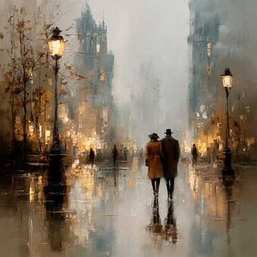 Romantic Rainy City Walk