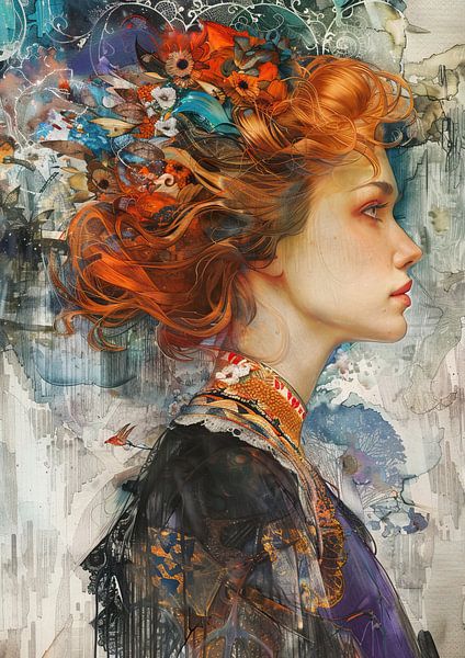 Traumfeuer von Abstraktes Gemälde