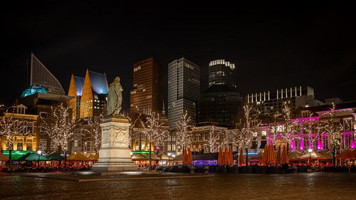 Skyline Den Haag vanaf het plein.
