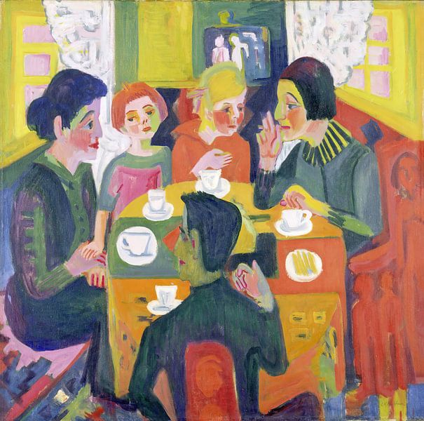 Kaffeetisch, Ernst Ludwig Kirchner von Meisterhafte Meister