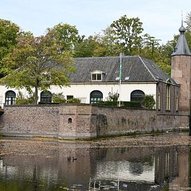 The image shows Soelen Castle, a historic castle situated in the Betuwe region near the village of Zoelen in Gelderland. by Jose Lok