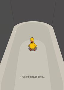 Badeend in bad