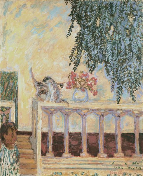 Katten op de balustrade, Pierre Bonnard van Meesterlijcke Meesters