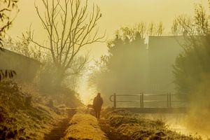 Landschaft 'de Wetering' in Lith'.
