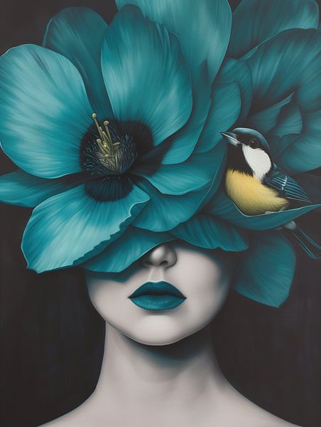 Compagnon turquoise par PixelMint.