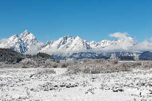Mountain range in Grand Teton National Park
