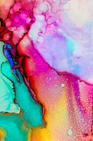 Roze Geel Turquoise
