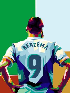 Karim Benzema in de beste pop-arttrends van miru arts