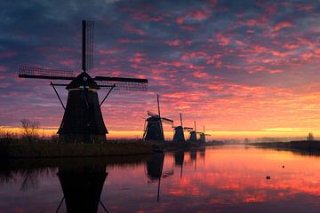 Morning Glory - UNESCO Kinderdijk by Vincent Fennis