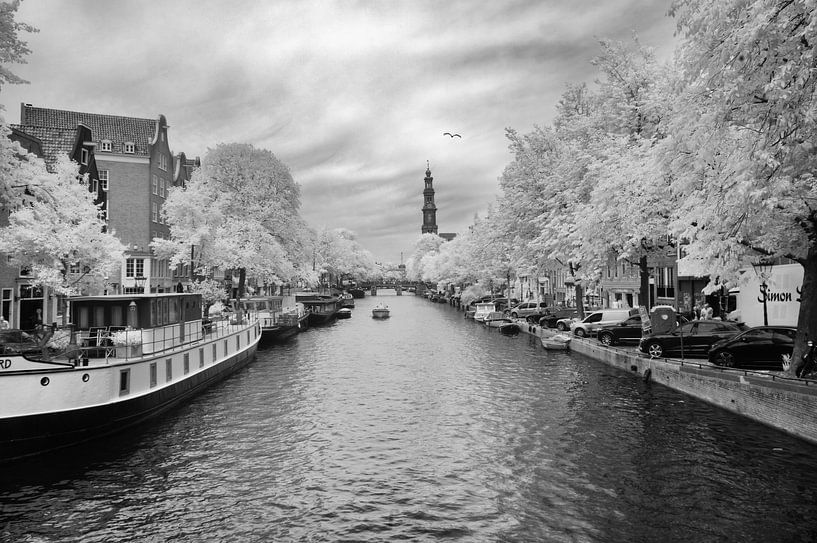Amsterdam Canals in Infrared by Arno van der Poel