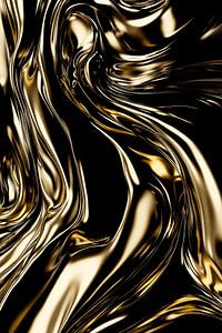 Abstract Alchemy - Golden Swirl II