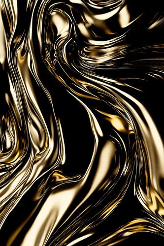 Abstracte alchemie - Gouden werveling II