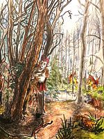 L'elfe dans la forêt
