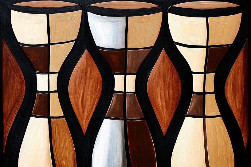 Abstract drum shapes artwork by Imperial Art House