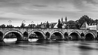 Saint Servatius Bridge in Black and White, Maastricht