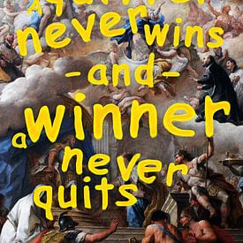 Winner never quits by Sascha Hahn